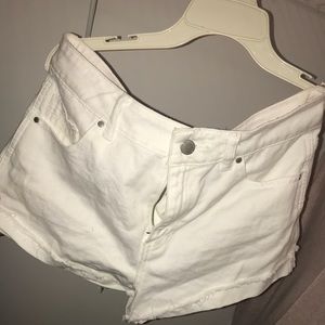 Jean White shorts
